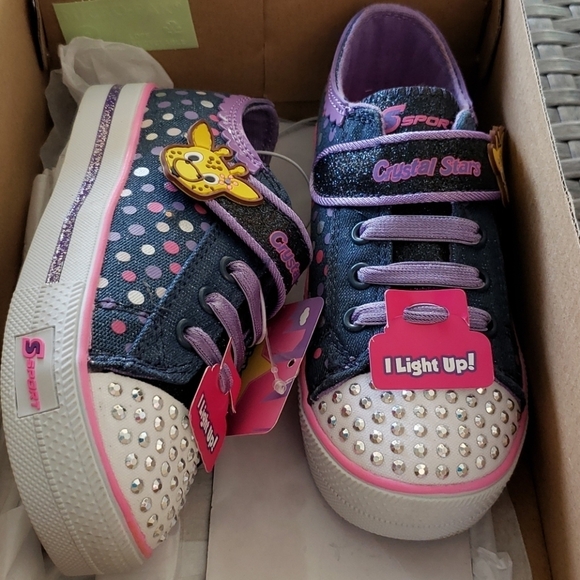 Skechers Crystal Stars Light Up Sneakers - Picture 2 of 8